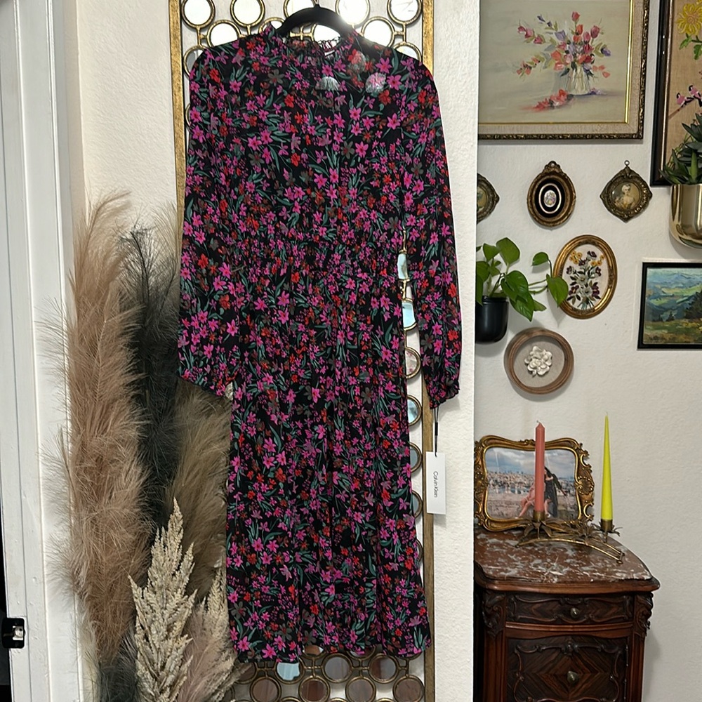 Calvin Klein floral dress size 4